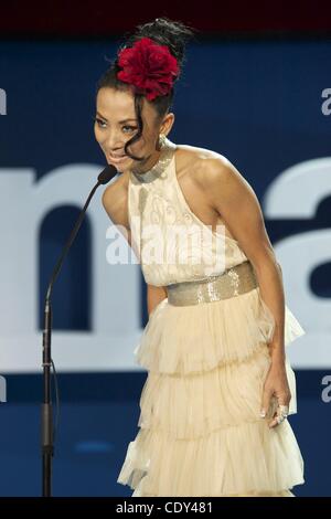 16 septembre 2011 - San Sebastian, Pays Basque, Espagne - Actrice Bai Ling assiste à l 'intrus' premiere du Kursaal Palace pendant le 59e Festival International du Film de San Sebastian le 16 septembre 2011 à San Sebastian, Espagne. (Crédit Image : © Jack Abuin/ZUMAPRESS.com) Banque D'Images