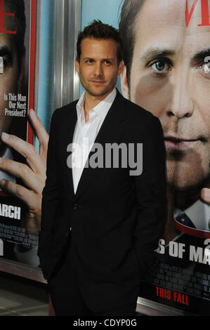 27 septembre 2011 - Los Angeles, Californie, États-Unis - Gabriel Macht participant à la Los Angeles Première de ''The Ides Of March'' tenue à l'Academy of Motion Picture Arts and Sciences à Los Angeles, Californie le 9/27/11. Crédit Image : 2011(© D. Long/Globe Photos/ZUMAPRESS.com) Banque D'Images