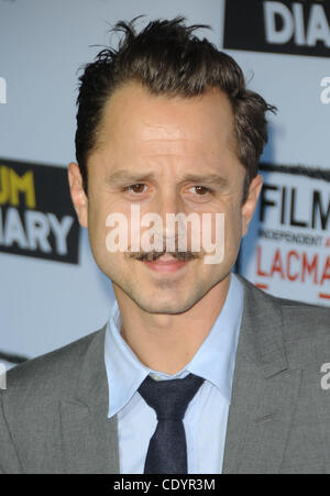 13 octobre 2011 - Los Angeles, Californie, États-Unis - Giovanni Ribisi assister à la première mondiale de ''Le rhum Diary'' qui a eu lieu au LACMA à Los Angeles, Californie le 10/13/11. Crédit Image : 2011(© D. Long/Globe Photos/ZUMAPRESS.com) Banque D'Images