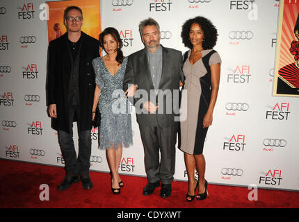 4 nov., 2011 - Los Angeles, Californie, États-Unis - Michelle Yeoh, David Thewlis, Luc Besson, Virginie Besson-Silla assistant à l'AFI Fest 2011 présente les ''Lady'' de gala tenu à la présélection le Grauman's Chinese Theatre à Hollywood, Californie le 11/4/11. Crédit Image : 2011(Â© D. Long/Globe Photos/Z Banque D'Images