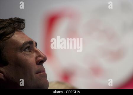 28 septembre 2011 - Liverpool, England, UK - Shadow Secrétaire d'Etat à l'éducation Andy Burnham est à l'écoute de discours pendant la conférence du parti travailliste à l'ACC Liverpool. (Crédit Image : © Mark Makela/ZUMAPRESS.com) Banque D'Images