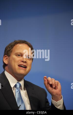 3 octobre 2011 - Manchester, Angleterre, RU - s'adressant aux délégués lors de la conférence du parti conservateur à Manchester Central. (Crédit Image : © Mark Makela/ZUMAPRESS.com) Banque D'Images