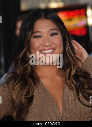 6 août 2011 - Westwood, Californie, États-Unis - JENNA USHKOWITZ arrive pour le 'Glee 3D le film concert' Première mondiale tenue au Mann Village Theatre. (Crédit Image : © Lisa O'Connor/ZUMAPRESS.com) Banque D'Images