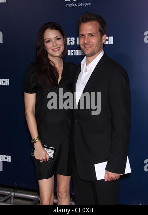 27 septembre 2011 - Los Angeles, Californie, États-Unis - JACINDA BARRETT & Gabriel Macht arrive pour la première du film "Les ides de mars" à l'Académie de théâtre. (Crédit Image : © Lisa O'Connor/ZUMAPRESS.com) Banque D'Images