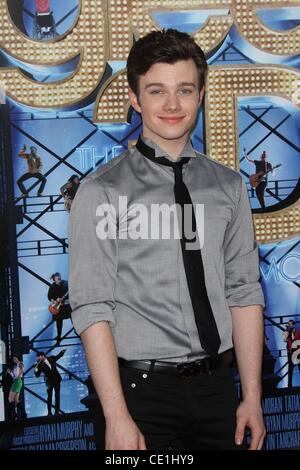 Aug 06, 2011 - Los Angeles, Californie, USA - Acteur CHRIS COLFER au 'Glee 3D le film concert' Première mondiale tenue au théâtre le village. (Crédit Image : © Jeff Frank/ZUMAPRESS.com) Banque D'Images