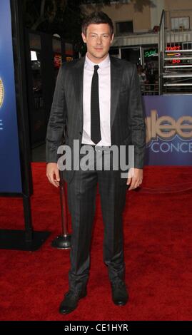 Aug 06, 2011 - Los Angeles, Californie, USA - l'Acteur COREY MONTEITH au 'Glee 3D le film concert' Première mondiale tenue au théâtre le village. (Crédit Image : © Jeff Frank/ZUMAPRESS.com) Banque D'Images