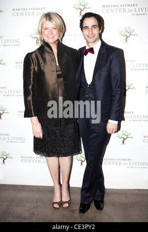 Martha Stewart et Zac Posen Troisième édition annuelle de Martha Stewart pour le centre vivant sur le mont Sinaï Gala à Martha Stewart Siège Omni Construction Starrett-Lehigh La ville de New York, USA - 17.11.10 Banque D'Images