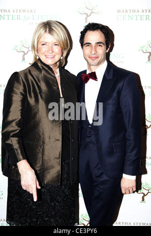 Martha Stewart et Zac Posen Troisième édition annuelle de Martha Stewart pour le centre vivant sur le mont Sinaï Gala à Martha Stewart Siège Omni Construction Starrett-Lehigh La ville de New York, USA - 17.11.10 Banque D'Images