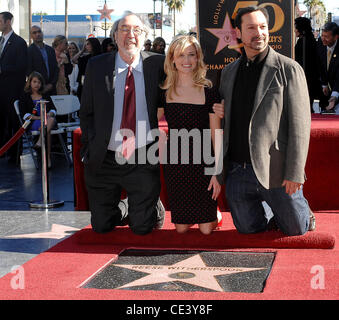 James L. Brooks, Reese Witherspoon et Jim Mangold Reese Witherspoon reçoit une étoile sur le Hollywood Walk of Fame Los Angeles, Californie - 01.12.10 Banque D'Images