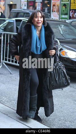 Freda Payne à l'extérieur de l'Ed Sullivan Theater pour 'le Late Show with David Letterman à New York City, USA - 20.12.10 Banque D'Images