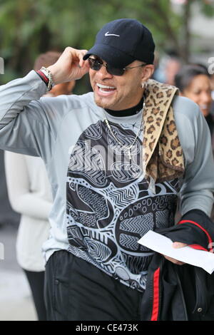 Célébrités Sinbad arrivent pour le vs LA Lakers Miami Heat match de basket-ball au Staples Center. Los Angeles, Californie - 25.12.10 Banque D'Images