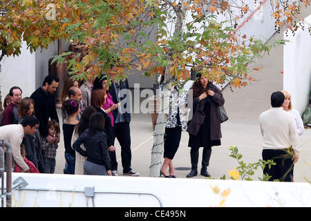 Jessica Alba, Cash Warren et leur fille Honor Marie Warren regarder ses parents Mark Alba et Catherine Alba renouveler leurs vœux de mariage dans la région de Pomona Ville Los Angeles, Californie - 06.01.11 Banque D'Images