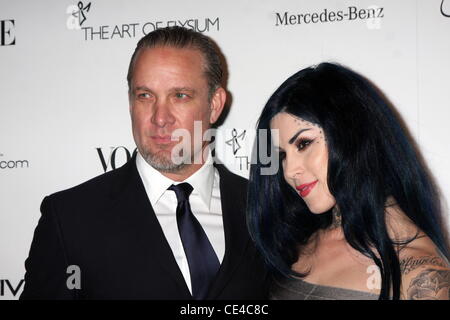 Jesse James et Kat Von D'Art de l'Elysium's 4th Annual "Heaven" Gala de charité au California Science Center Exposition Park- arrivants Los Angeles, Californie - 15.01.11 Banque D'Images