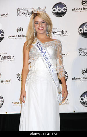 Miss America 2011 Teresa Scanlan du Nebraska Miss America 2011 Conférence de presse au Planet Hollywood Resort and Casino Las Vegas, Nevada - 15.01.11 Banque D'Images