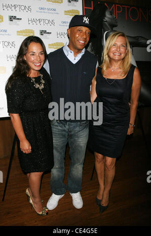 Samantha Marcus Yankees, Russell Simmons et Debra Halpert Serena Williams célèbre sa couverture du magazine Hamptons avec une partie à Pranna Arrivées - New York City, USA - 25.08.10 Banque D'Images