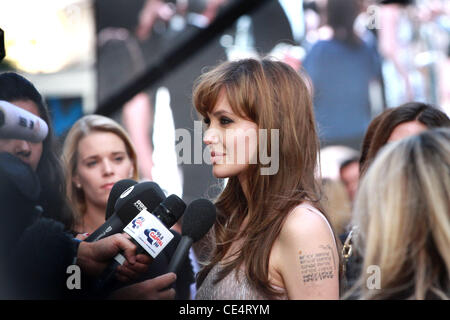 Angelina Jolie Salt - UK film premiere tenue à l'Empire Leicester Square - Arrivées. Londres, Angleterre - 16.08.10 Banque D'Images