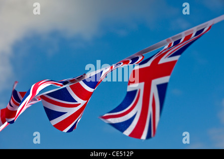 'Union Jack' patriotique Bunting Banque D'Images