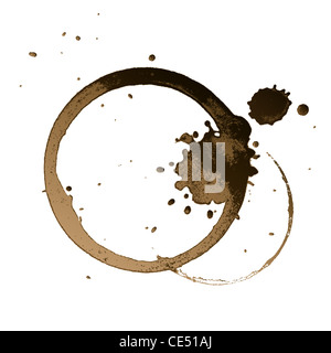 Tache de café Banque D'Images