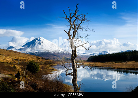 Errigal Mountain, Donegal, Irlande Banque D'Images