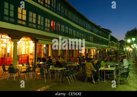 Almagro, place principale, la Plaza Mayor, Ciudad Real province, Castilla la Mancha, Espagne, Europe Banque D'Images