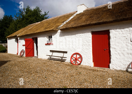 Chaumières Kilmacrenan, Donegal, Irlande Banque D'Images