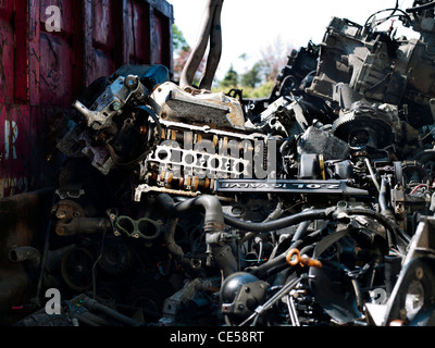 Les disjoncteurs voiture yard Banque D'Images