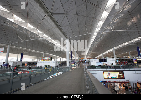 Toit de l'aéroport international de Hong Kong Chek Lap Kok de Hong Kong Chine Asie Banque D'Images
