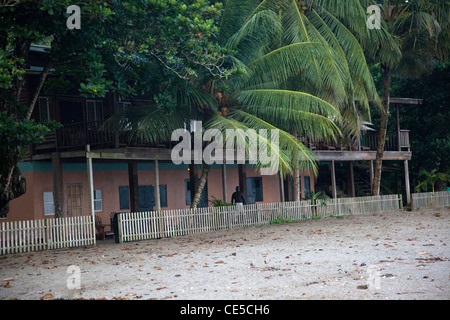 Mt. Plasir Estate Hotel à Grande Rivière, un village de pêcheurs sur l'angle nord-est de Trinidad. Banque D'Images