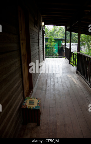 Mt. Plasir Estate Hotel à Grande Rivière, un village de pêcheurs sur l'angle nord-est de Trinidad. Banque D'Images