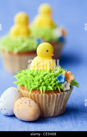 Cupcakes de Pâques Banque D'Images