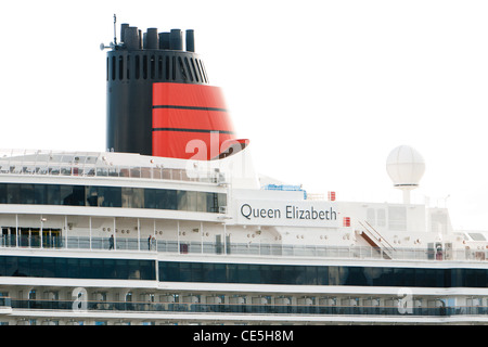 Bateau de croisière Queen Elizabeth à Invergordon, Estuaire de Cromarty, Ross & Cromerty, Ecosse Banque D'Images