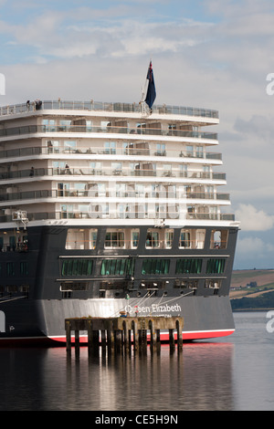 Bateau de croisière Queen Elizabeth à Invergordon, Estuaire de Cromarty, Ross & Cromerty, Ecosse Banque D'Images