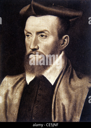 Gaspard de Coligny (1519-1572) Amiral Français, chef Huguenot Protestant et noble. Portrait. Banque D'Images