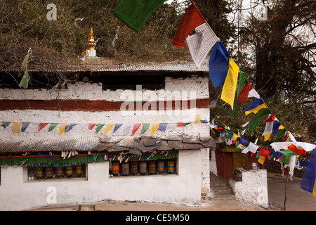 L'Inde, de l'Arunachal Pradesh, Tawang, Thongmen Gompa, éloignées, peu visité monastère bouddhiste Banque D'Images