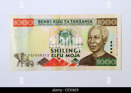 1000 Billet de Shilling tanzanien Banque D'Images