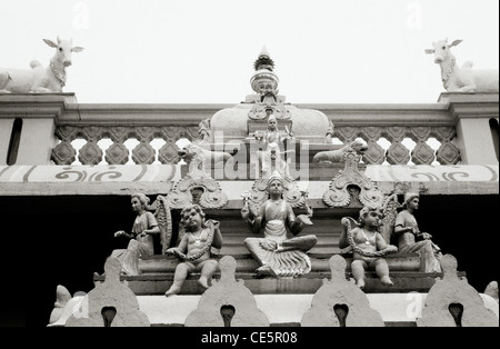 Temple hindou Sri Jules Girard temple Karuneshvarar à Singapour en Extrême-Orient Asie du sud-est. Religion religieux Indian Culture Voyage Inde Banque D'Images