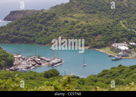 Nelson's Dockyard historique, English Harbour, Antigua, W.I Banque D'Images