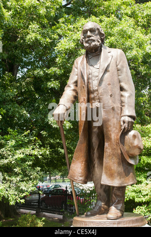 Edward Everett Hale statue au Jardin Public de Boston, Massachusetts, United States, USA Banque D'Images