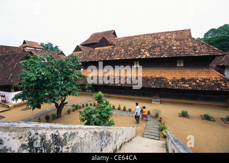 Palais de Padmanabhapuram ; palais de l'époque de Travancore ; Padmanabhapuram ; Kalkulam taluk ; District de Kanyakumari ; Tamil Nadu ; Inde ; Asie Banque D'Images