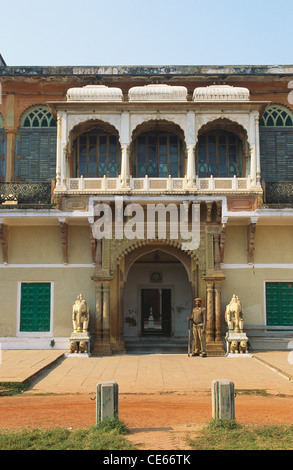 Entrée du palais ; résidence du Maharaja de Banaras ; fort Ramnagar ; Varanasi ; Uttar Pradesh ; Inde ; Asie Banque D'Images