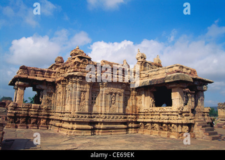 Temple Virupaksha ; Temple Virupaksh ; Pattadakal ; Pattadakallu ; Raktapura ; Dist Bagalkot ; Karnataka ; Inde ; Asie Banque D'Images