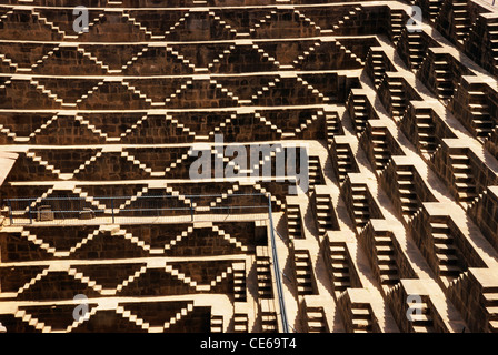 Chand Baori cage ; Inde Rajasthan ; Dausa Banque D'Images