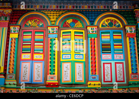 La villa historique de Tan Teng, pionnière de l'INAH Chinese businessman dans Little India, Singapour Banque D'Images