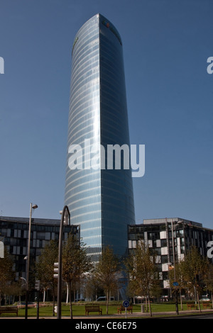 La tour Iberdrola, Bilbao, Communauté Autonome Basque, Espagne Banque D'Images