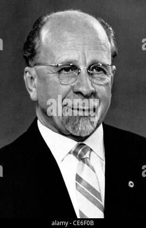 Walter Ulbricht : chef de parti de la SED de 1953 à 1971 et président du conseil d'Etat de la RDA de 1960 à 1973. Banque D'Images