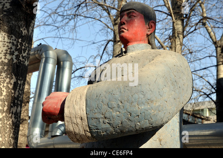 Sculpture, 798 Art Zone, également connu sous le nom de Dashanzi Art Zone,Dongcheng, Beijing, Chine. Banque D'Images