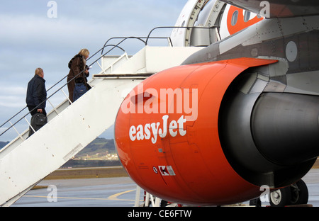 Avion EASYJET COMPAGNIE AÉRIENNE Banque D'Images