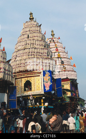 82413 rathotsavam MAA : char festival à Shri Shri temple Viswanathaswamy kalpathy ; ; ; Inde kerala Banque D'Images