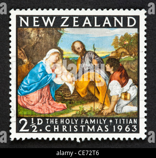 Timbre de la Nouvelle-Zélande Banque D'Images