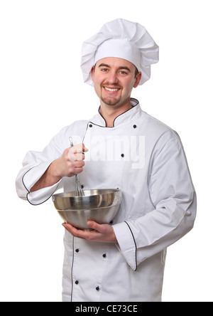 Portrait of young chef de service Banque D'Images